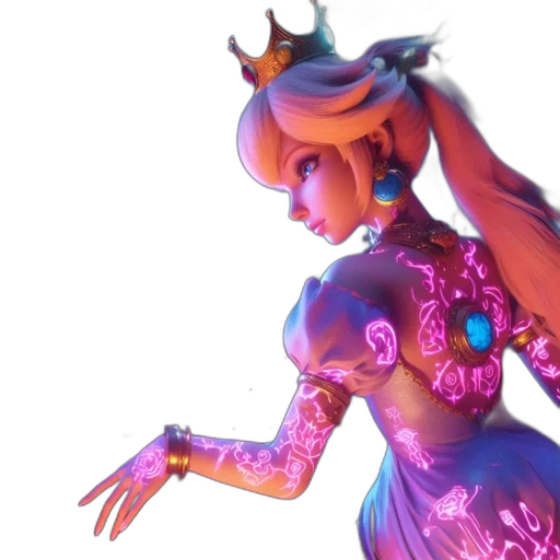 dress, crown, robot, concept art transparent PNG cut-out