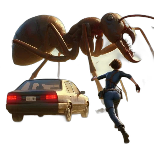 car, robot, creature, concept art transparent PNG cut-out