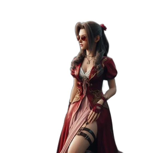 dress, concept art, fantasy art, 3d render transparent PNG cut-out