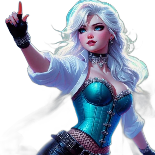 comic book art, fantasy art, concept art, cyberpunk transparent PNG cut-out