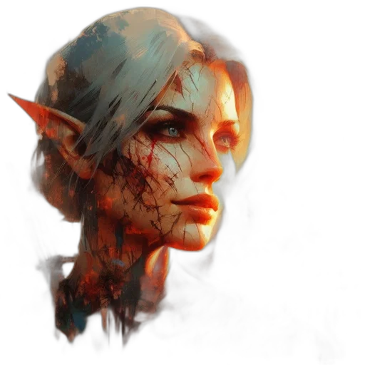face, mask, staff, dragon transparent PNG cut-out