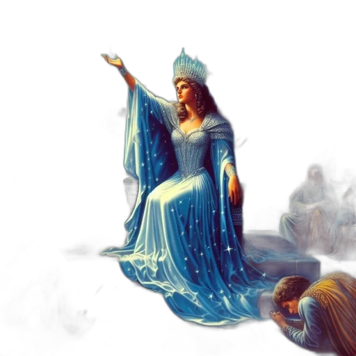 dress, crown, sword, concept art transparent PNG cut-out