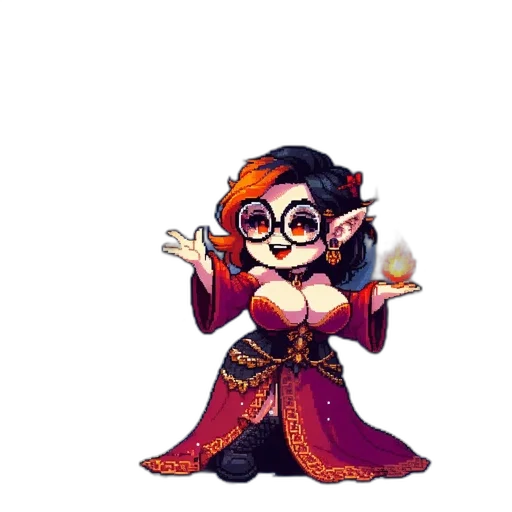 staff, pixel art, concept art, fantasy art transparent PNG cut-out