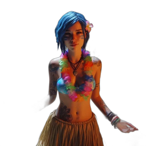 dress, jewelry, staff, fantasy art transparent PNG cut-out