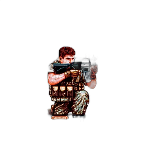 weapon, pixel art, concept art, 3d render transparent PNG cut-out