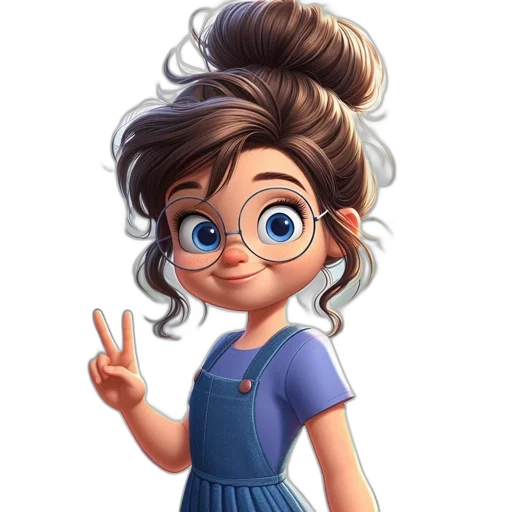 staff, dress, face, cartoon transparent PNG cut-out
