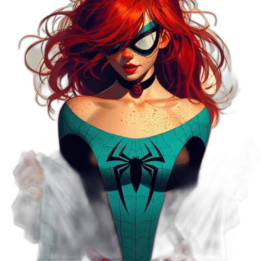 mask, dress, comic book art, concept art transparent PNG cut-out