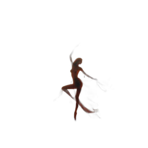 staff, hair, creature, dress transparent PNG cut-out