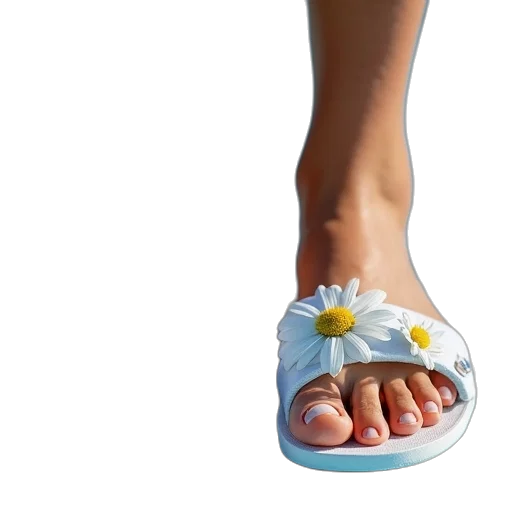 shoes, flower, jewelry, 3d render transparent PNG cut-out