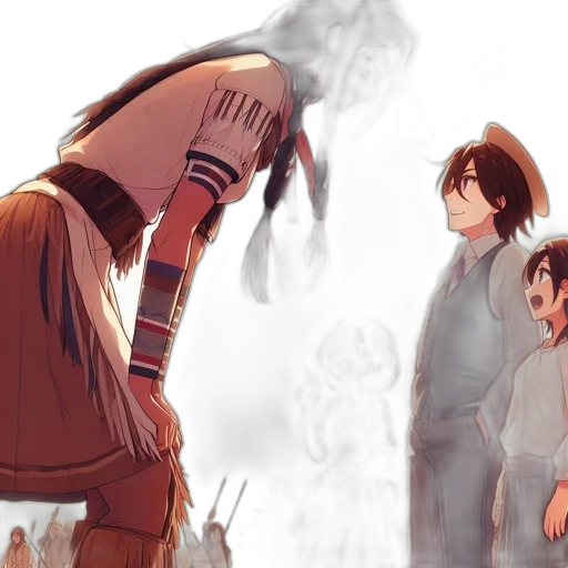 concept art, anime, comic book art, fantasy art transparent PNG cut-out