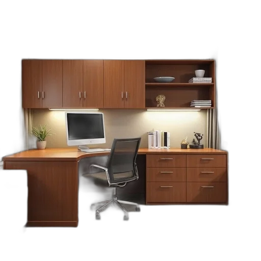 furniture, staff, 3d render, photorealistic transparent PNG cut-out