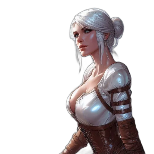 dress, fantasy art, concept art, comic book art transparent PNG cut-out