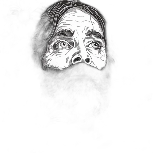 face, mask, creature, hair transparent PNG cut-out