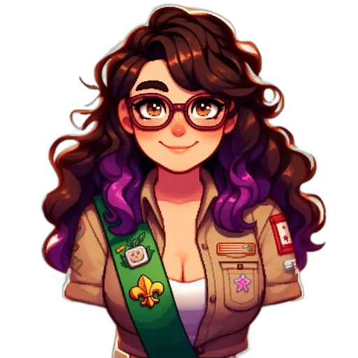 jacket, staff, crown, pixel art transparent PNG cut-out