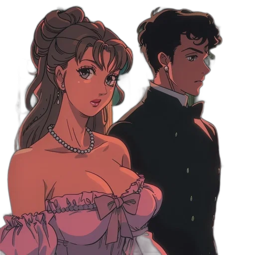 dress, watercolor, concept art, anime transparent PNG cut-out