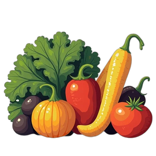 food, photorealistic, watercolor, pixel art transparent PNG cut-out
