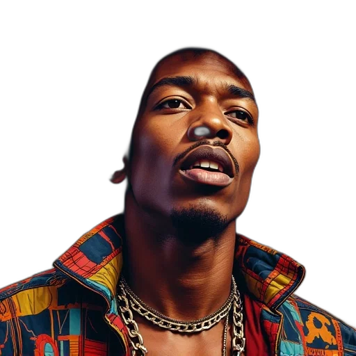 face, jacket, photorealistic, jimi transparent PNG cut-out