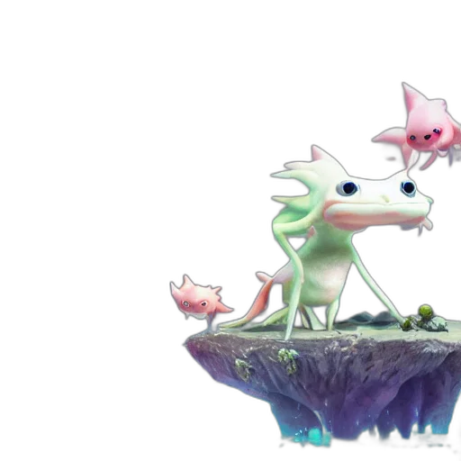dragon, creature, animal, staff transparent PNG cut-out