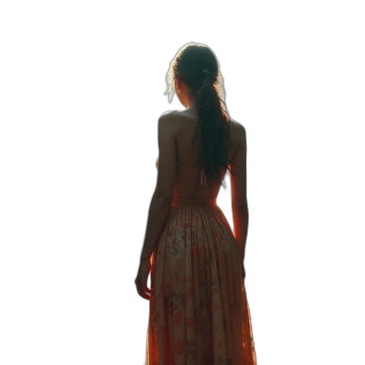 dress, jewelry, crown, hair transparent PNG cut-out