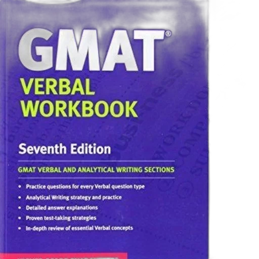 gmat, verbal, workbook, seventh transparent PNG cut-out