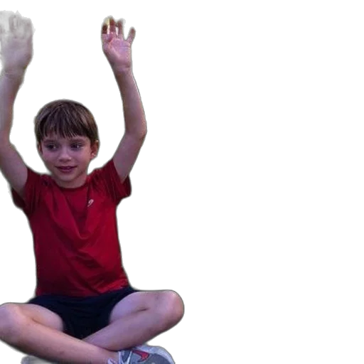 3d render, two, boys, sitting transparent PNG cut-out