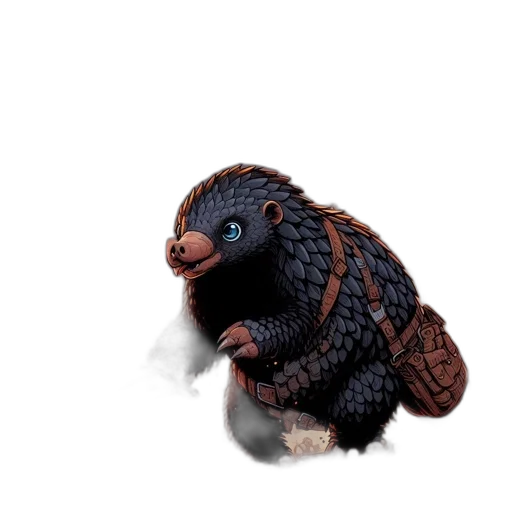 creature, dragon, animal, staff transparent PNG cut-out