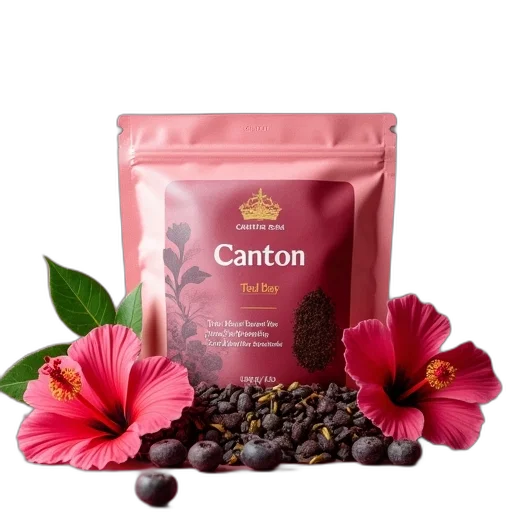 crown, teabag, red, berry transparent PNG cut-out