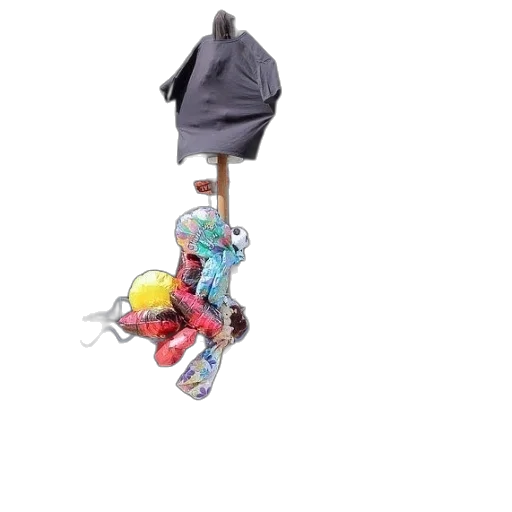 umbrella, staff, hat, shoes transparent PNG cut-out