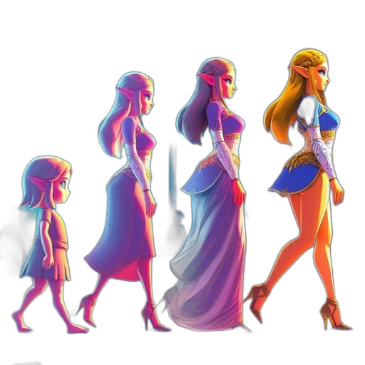 dress, crown, concept art, pixel art transparent PNG cut-out