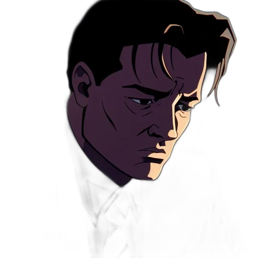 face, jacket, comic book art, concept art transparent PNG cut-out