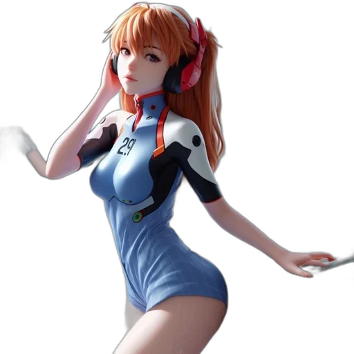dress, robot, 3d render, concept art transparent PNG cut-out