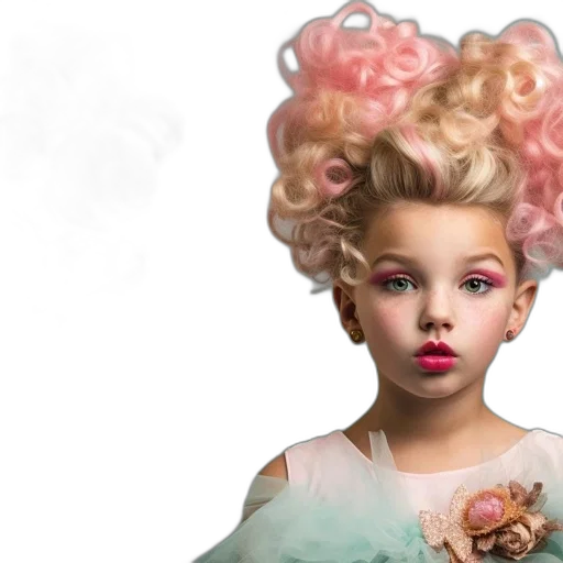 hair, photorealistic, 3d render, concept art transparent PNG cut-out