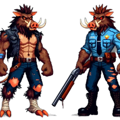 concept art, pixel art, fantasy art, cyberpunk transparent PNG cut-out