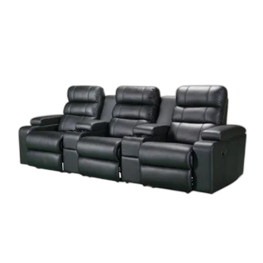 furniture, 3d render, black, leather transparent PNG cut-out