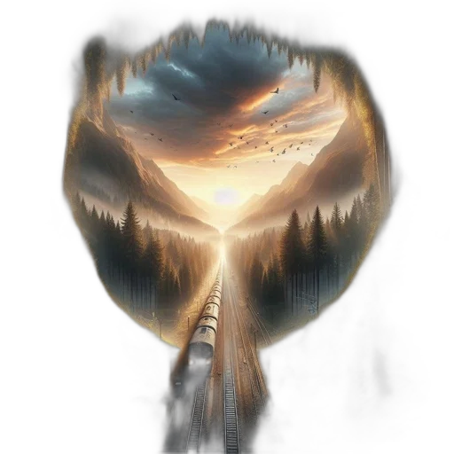 dragon, hair, creature, sword transparent PNG cut-out
