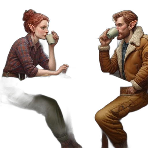 jacket, concept art, fantasy art, pixel art transparent PNG cut-out