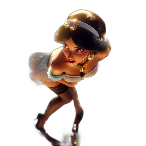 dress, staff, weapon, hat transparent PNG cut-out