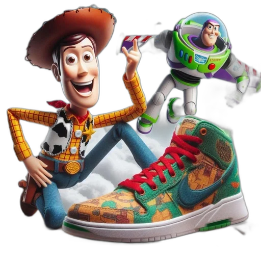 shoes, robot, concept art, 3d render transparent PNG cut-out
