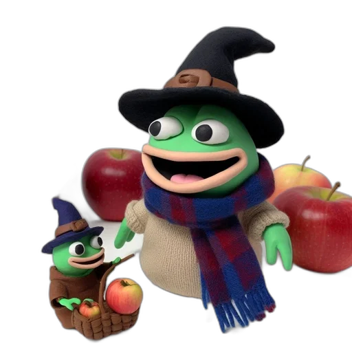 hat, staff, creature, food transparent PNG cut-out