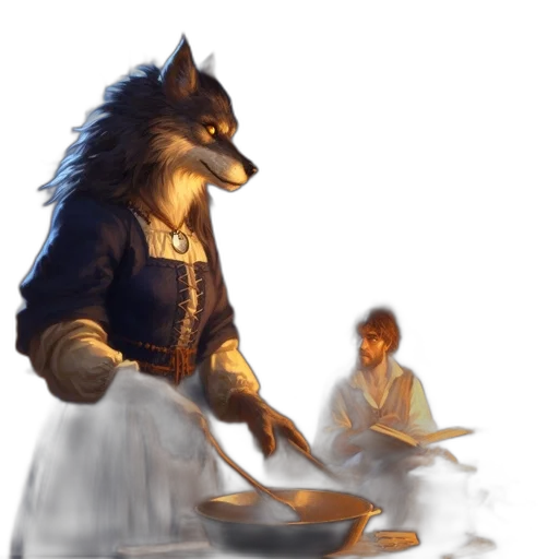 food, staff, animal, fantasy art transparent PNG cut-out
