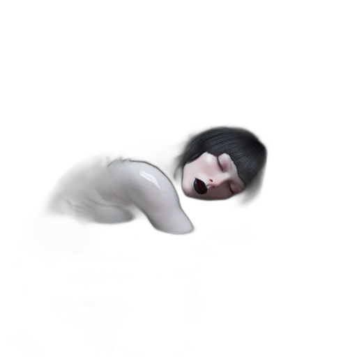 mask, creature, face, hair transparent PNG cut-out