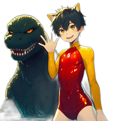 dragon, creature, dress, animal transparent PNG cut-out