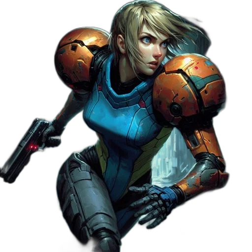 robot, weapon, concept art, comic book art transparent PNG cut-out