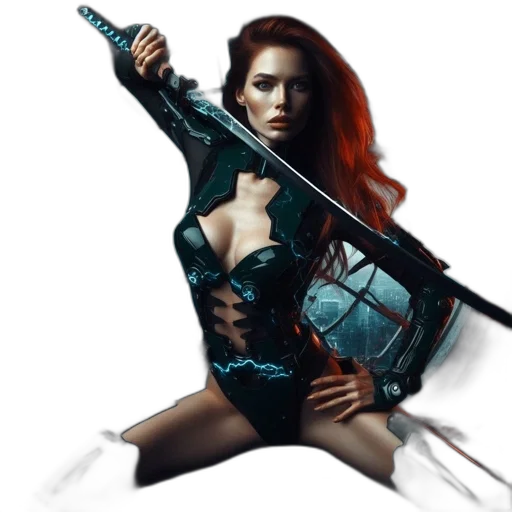 weapon, sword, comic book art, fantasy art transparent PNG cut-out
