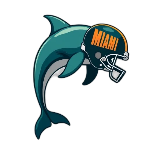 stylized, illustration, dolphin, wearing transparent PNG cut-out