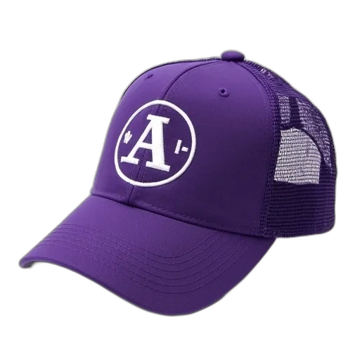 hat, crown, 3d render, purple transparent PNG cut-out