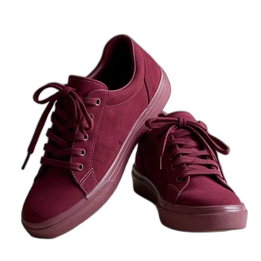 shoes, 3d render, red, dark transparent PNG cut-out