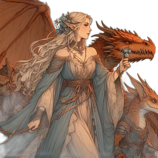 dragon, fantasy art, concept art, comic book art transparent PNG cut-out