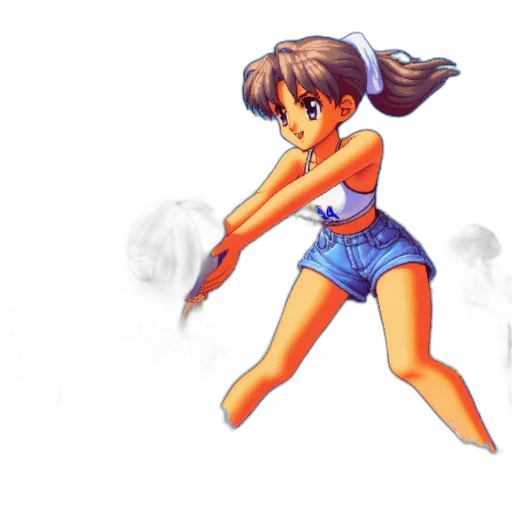 weapon, pixel art, anime, concept art transparent PNG cut-out