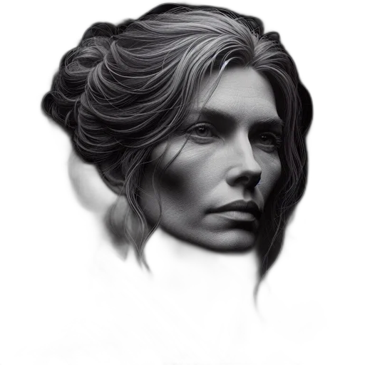 face, hair, crown, mask transparent PNG cut-out